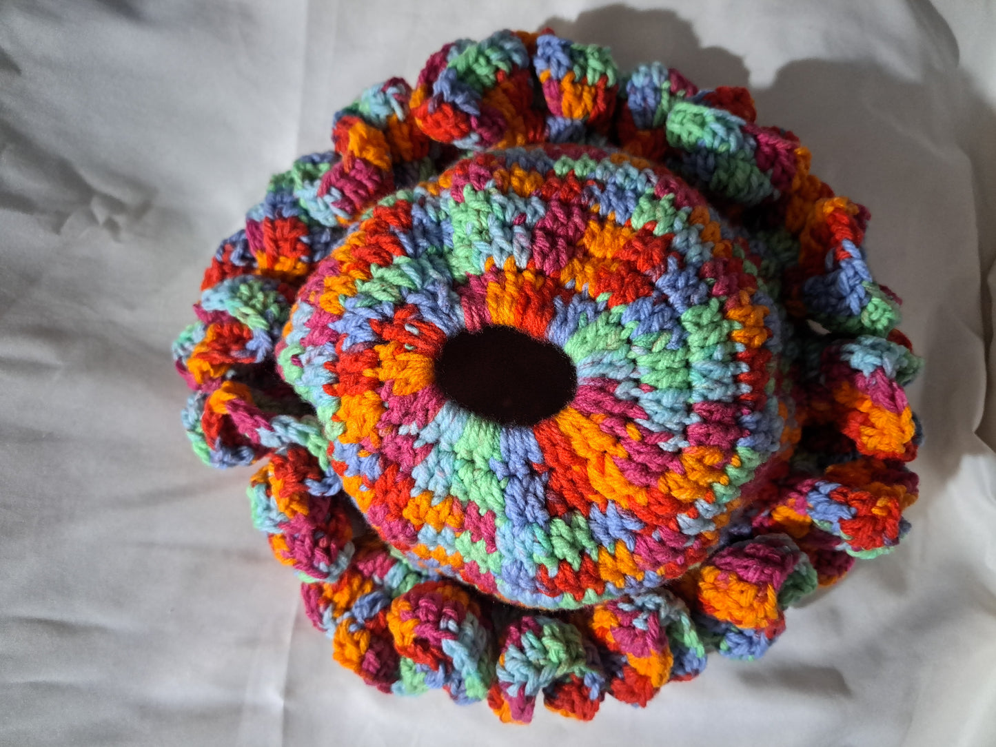 Messy Bun Ruffle Hat