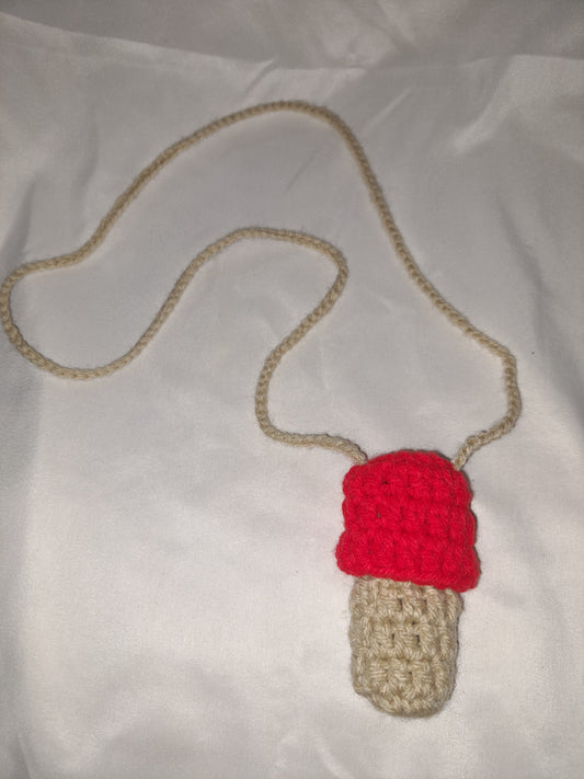 Mushroom Lighter Holder with Lanyard