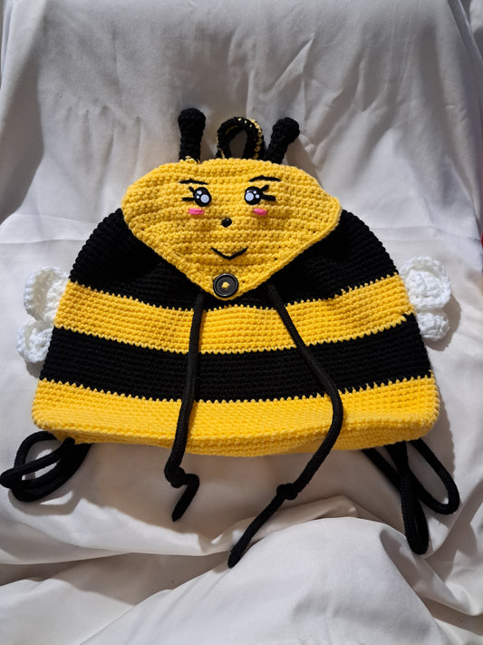Crochet Bee Backpack